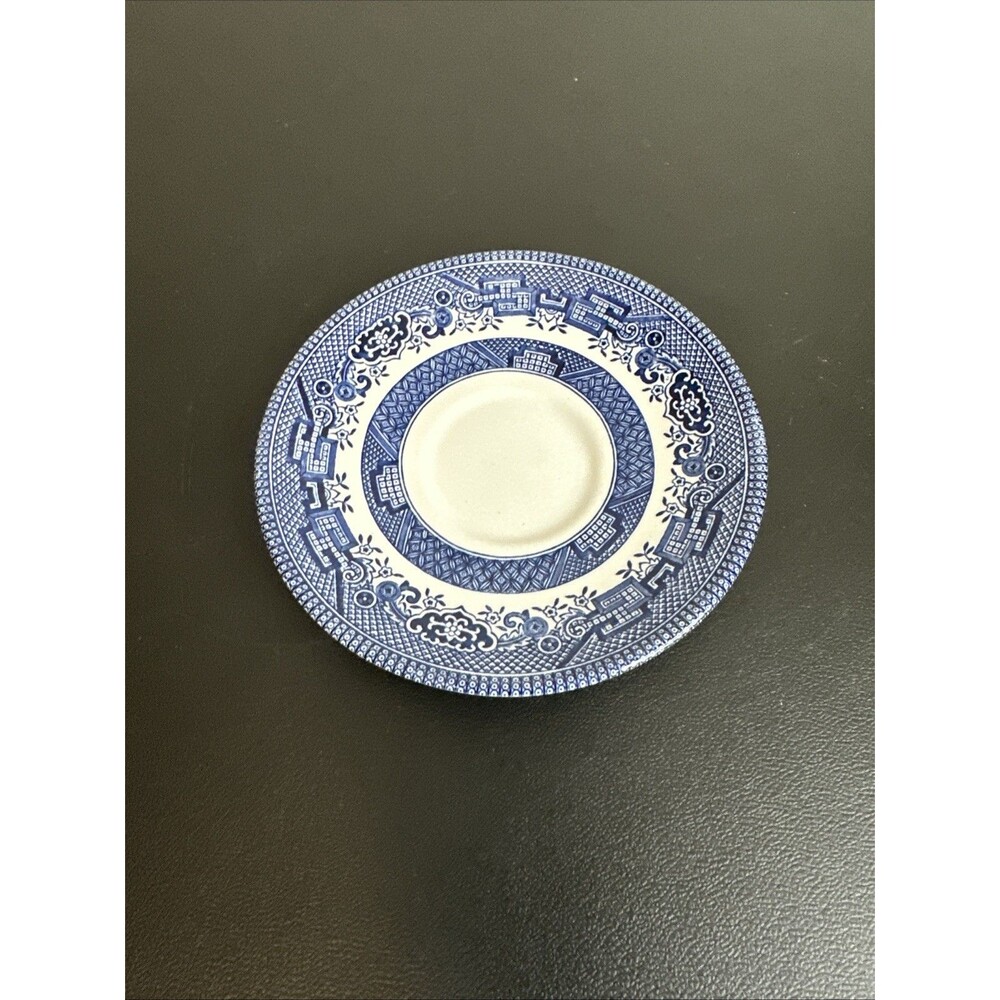 Churchill England Blue Willow 5.5" Saucer Blue & White China